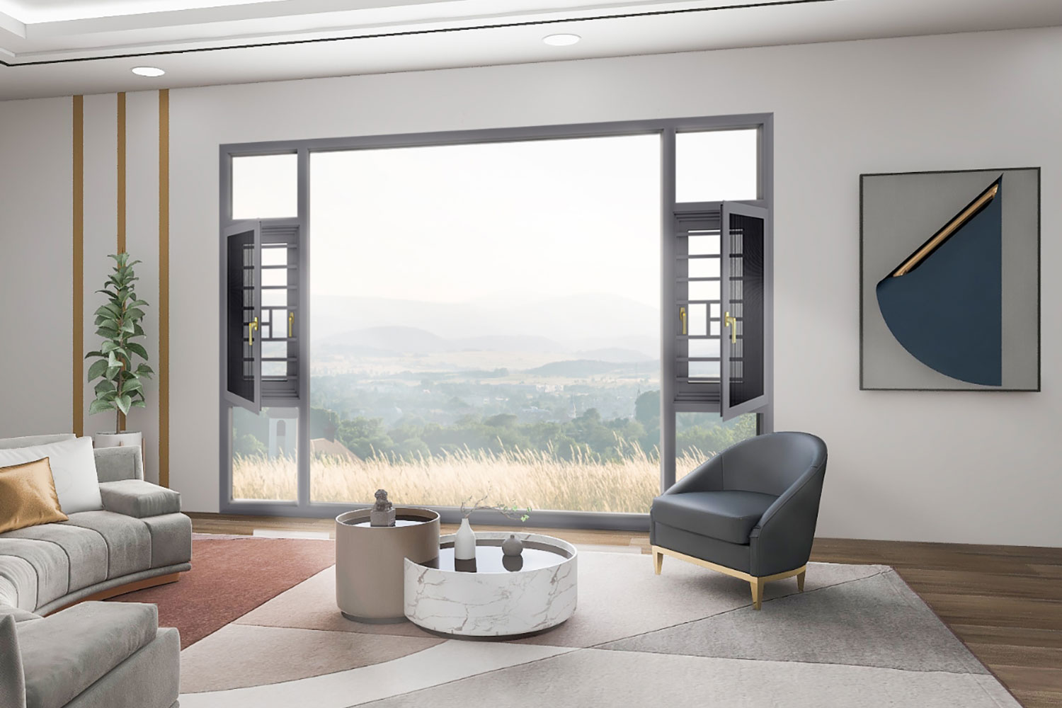 乌托邦外开下悬整体窗